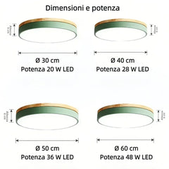 Plafoniera per camera da letto con 3 temperature di colore