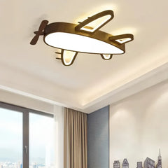 Plafoniera LED per cameretta dimmerabile effetto legno aereo