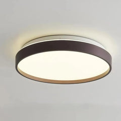 Plafoniera LED circolare dimmerabile dal design minimal per camera da letto