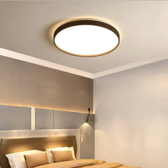 Plafoniera LED circolare dimmerabile dal design minimal per camera da letto