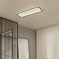 Plafoniera LED rettangolare dimmerabile stile minimal per corridoio