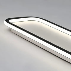 Plafoniera LED rettangolare dimmerabile stile minimal per corridoio