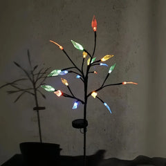 Lampada decorativa da esterno solare a LED con picchetto e rami regolabili per giardino