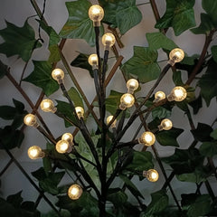 Lampada decorativa da esterno solare a LED con picchetto e rami regolabili per giardino