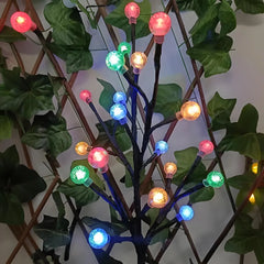 Lampada decorativa da esterno solare a LED con picchetto e rami regolabili per giardino