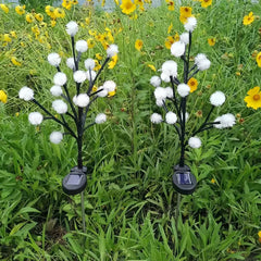 Lampada decorativa da esterno solare a LED con picchetto e rami regolabili per giardino
