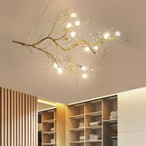 Lampadario a sospensione design moderno ramificato in cristallo per soggiorno