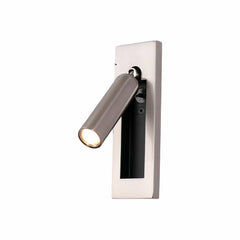 Applique da incasso rettangolare LED con faretto orientabile da lettura