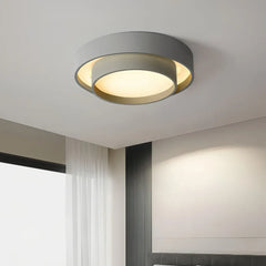 Plafoniera circolare LED dimmerabile dal design moderno per camera da letto