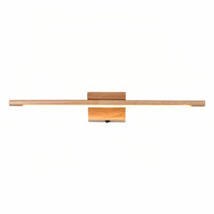 Applique da specchio per bagno a LED dimmerabile in legno design nordico lineare