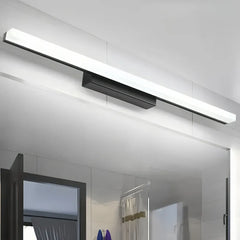 Applique LED da specchio in metallo dal design lineare minimalista dimmerabile
