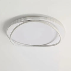 Plafoniera ad anello LED dimmerabile dal design minimal per camera da letto