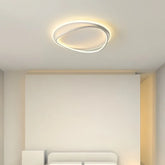 Plafoniera ad anello LED dimmerabile dal design minimal per camera da letto