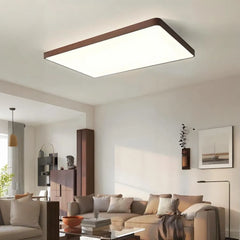 Plafoniera LED in legno stile nordico dimmerabile per camera da letto
