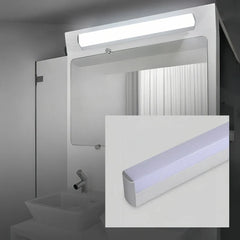 Applique per specchio da bagno minimale con corpo lineare e LED dimmerabile