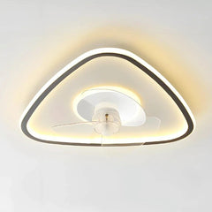 Ventilatore da soffitto LED dimmerabile silenzioso con telecomando dal design a cono per camera da letto