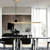 Lampada a sospensione lineare minimalista per cucina con LED dimmerabile