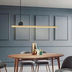 Lampada a sospensione lineare minimalista per cucina con LED dimmerabile
