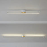 Plafoniera lineare a LED bianca design minimalista per corridoio