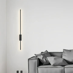 Applique lineare minimalista con LED dimmerabile per soggiorno