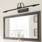 Applique da specchio da bagno lineare orientabile a LED dimmerabile in metallo design minimalista