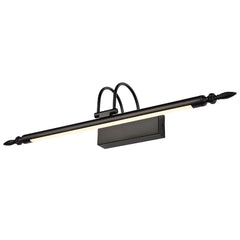 Applique da specchio da bagno lineare orientabile a LED dimmerabile in metallo design minimalista