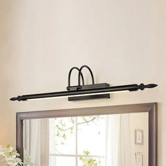 Applique da specchio da bagno lineare orientabile a LED dimmerabile in metallo design minimalista