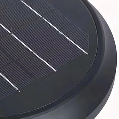 Lampada per pilastro e cancello a LED solare nera dal design minimal a calice