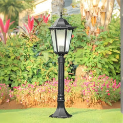 Lampioncino da giardino classico in vetro satinato a forma di lanterna