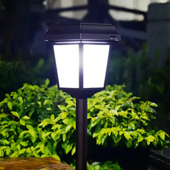 Lampioncino solare da giardino a LED a lanterna contemporaneo