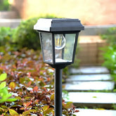 Lampioncino solare da giardino a LED a lanterna contemporaneo