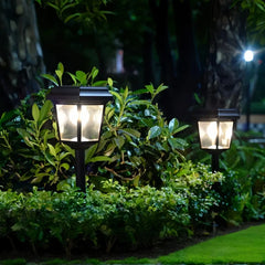 Lampioncino solare da giardino a LED a lanterna contemporaneo