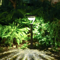 Paletto solare LED da giardino con base e picchetto inclusi dal design moderno