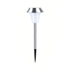 Paletto LED solare da giardino in acciaio inox dal design minimalista
