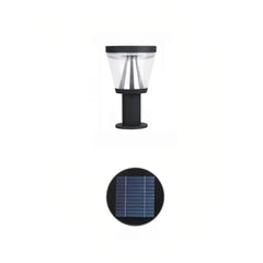 Paletto da giardino solare LED con diffusore conico dal design contemporaneo