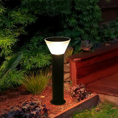 Paletto solare da giardino moderno a LED con diffusore con cappello conico
