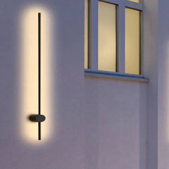 Applique da esterno design minimal lineare orientabile in LED metallo nero