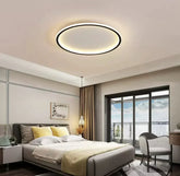 Plafoniera LED rotonda dimmerabile da soffitto stile moderno per camera da letto