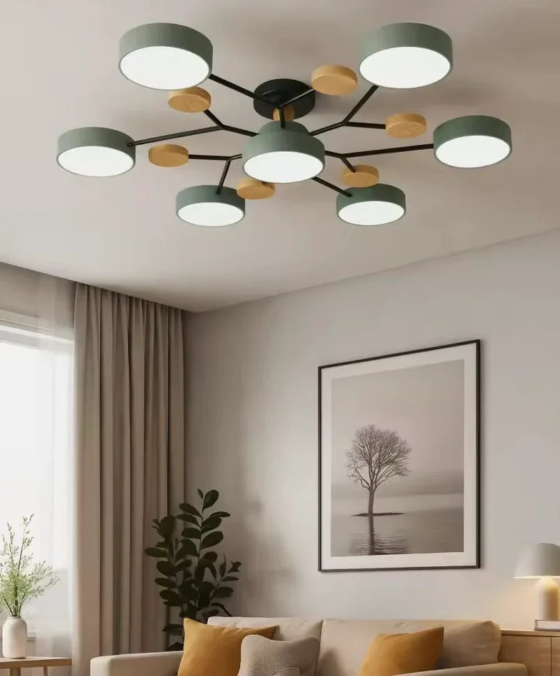 plafoniera led dimmerabile nordica per soggiorno