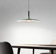Lampadario a disco nordico in metallo per sala da pranzo