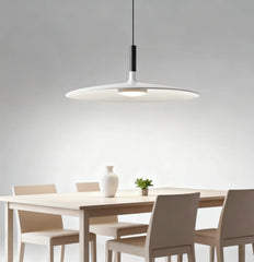 Lampadario a disco nordico in metallo per sala da pranzo