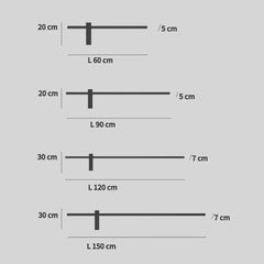 Applique moderna da esterno lineare minimal LED calda in metallo nero