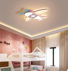 Plafoniera a soffitto per la cameretta a forma di aeroplano con luce LED dimmerabile