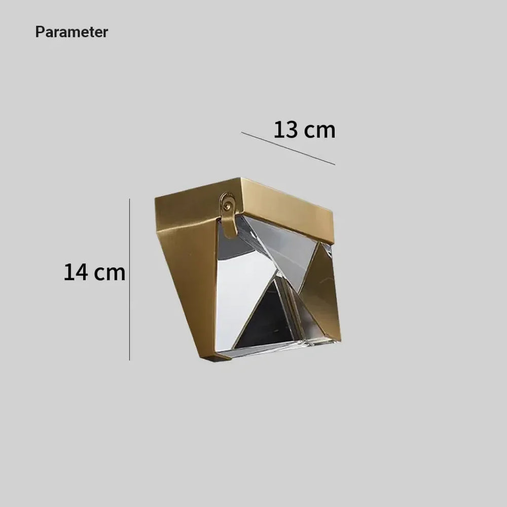 Applique da parete in cristallo moderno LED 4W per soggiorno