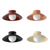 Plafoniera LED dimmerabile per corridoio dalla forma a disco in stile nordico contemporaneo