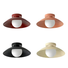 Plafoniera LED dimmerabile per corridoio dalla forma a disco in stile nordico contemporaneo