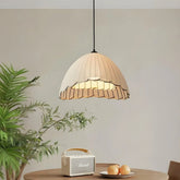 Lampada a sospensione dimmerabile in tessuto dalla forma a cupola in stile nordico