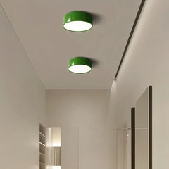 Plafoniera rotonda a LED dimmerabile in metallo stile scandinavo per cucina