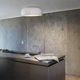 Plafoniera rotonda a LED dimmerabile in metallo stile scandinavo per cucina
