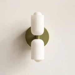 Applique up and down dimmerabile in vetro dal design moderno per comodino